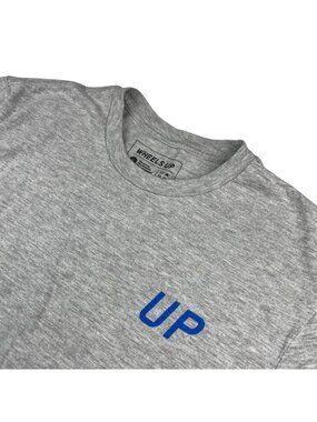 Wheels Up Men's Double-Sided S/S Graphic T-Shirt Gray • Medium